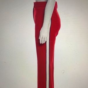 Calvin Klein 205W39NYC Wool high-rise red straight leg Pants